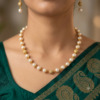 Classic White Pearl Necklace Set