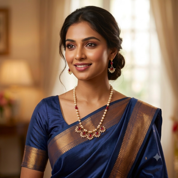 Stone Pearl Necklace