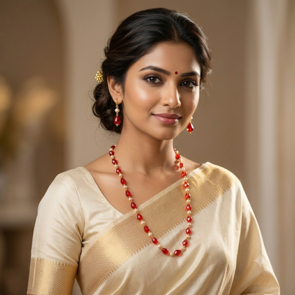 Crystal Pearl Necklace
