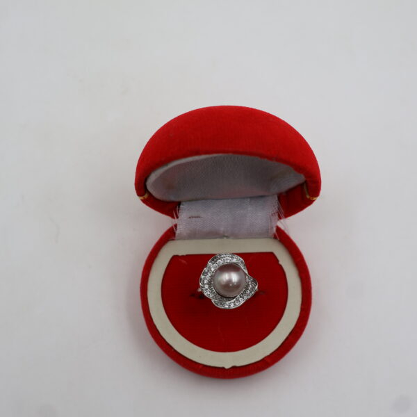 Alternative view of Adjustable Pearl Ring