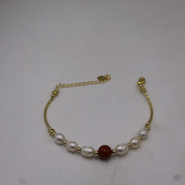 Alternative view of Free Size Pearls Braclet