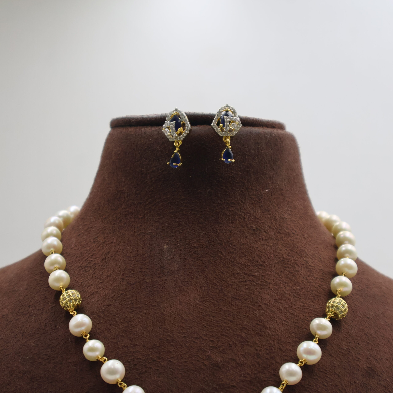 CZ Pendent Set Taar Mala - Image 3