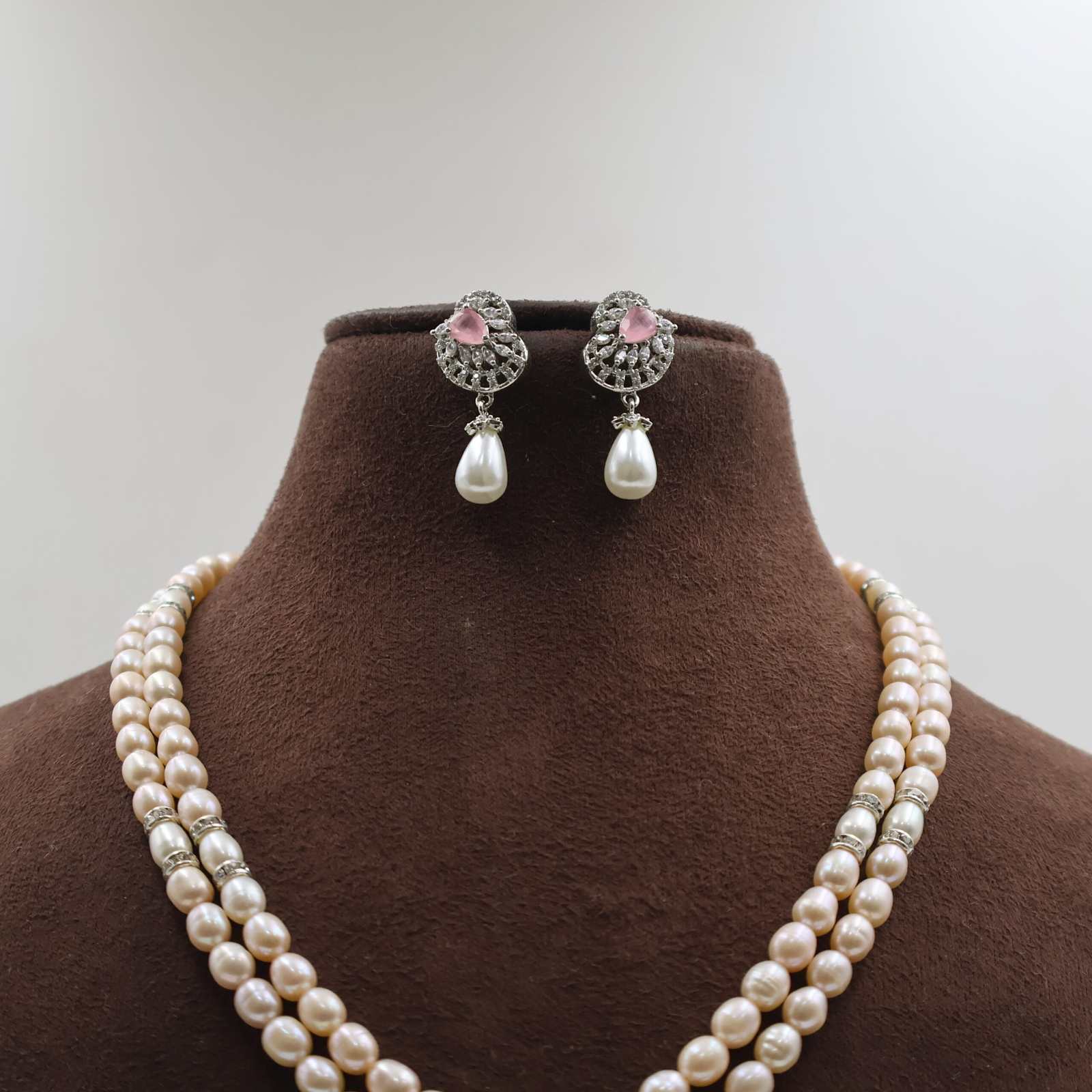 Royal Pink Pearl Pendant Set - Image 5
