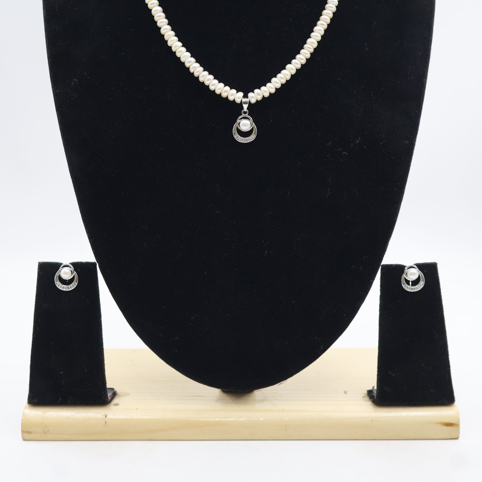 Silver Plated Classic Pearl Elegance Set - Image 5