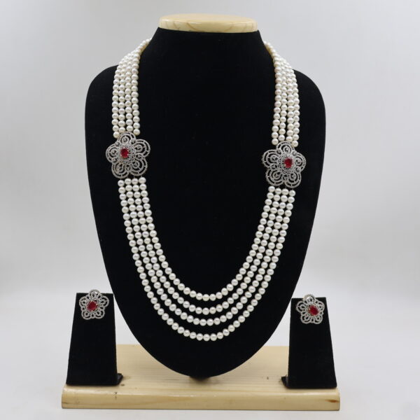 Alternative view of Luxury Pearl Layered Necklace Set for Women