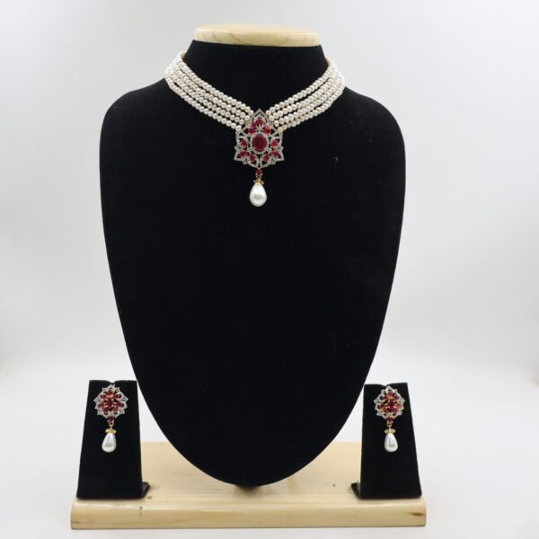 Alternative view of Luxury Pearl Choker Necklace for Women