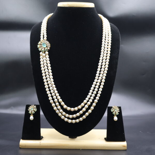 Alternative view of Premium Freshwater Pearl Necklace & Earrings Set