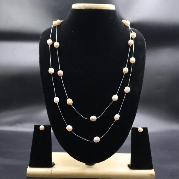 Alternative view of Two Layer Pearl Necklace