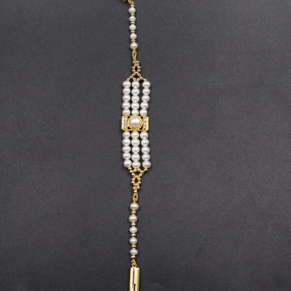 Royal Triple Pearl Rakhi - Image 5