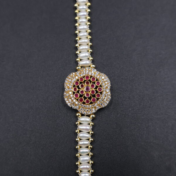 Ruby Charm Pearl Rakhi - Image 4
