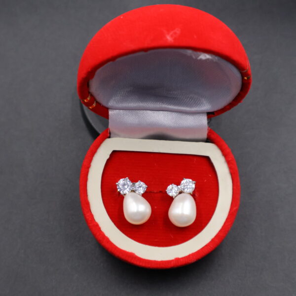 Classic Silver Pearl Drops - Image 3