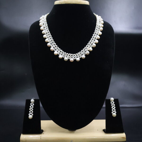 Alternative view of Classic Pearl Necklace & Earring Set