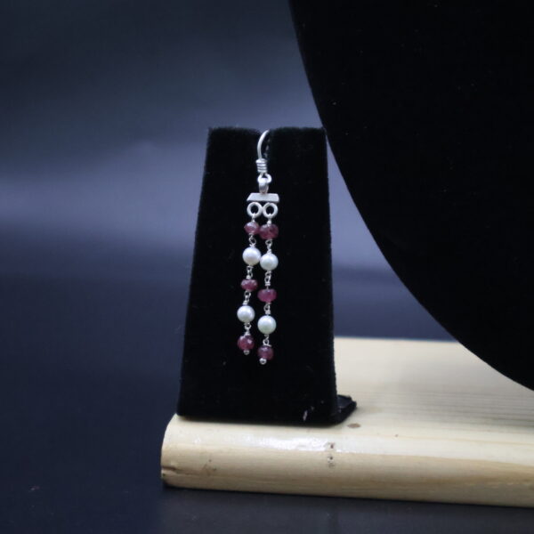 Elegant Ruby Pearl Taar Mala - Image 3