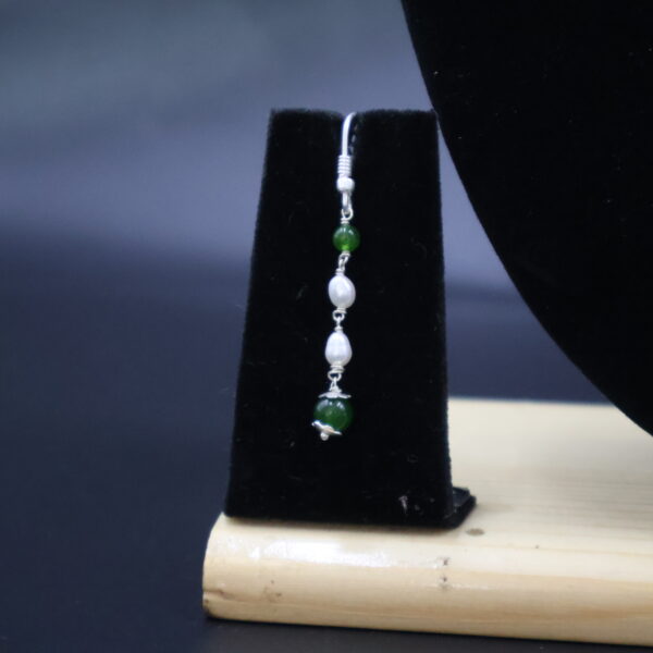 Elegant Pearl Green stone Taar Mala - Image 3