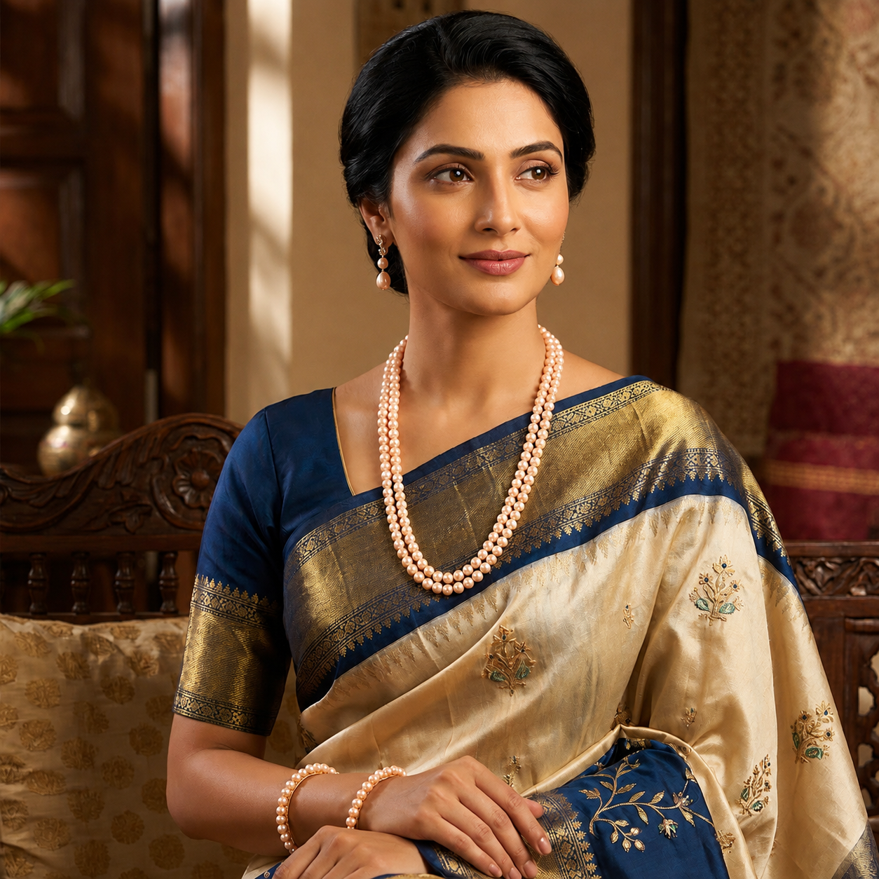 Buy Chandini Pearl Necklace Online Original Pearl Jewellery near me
