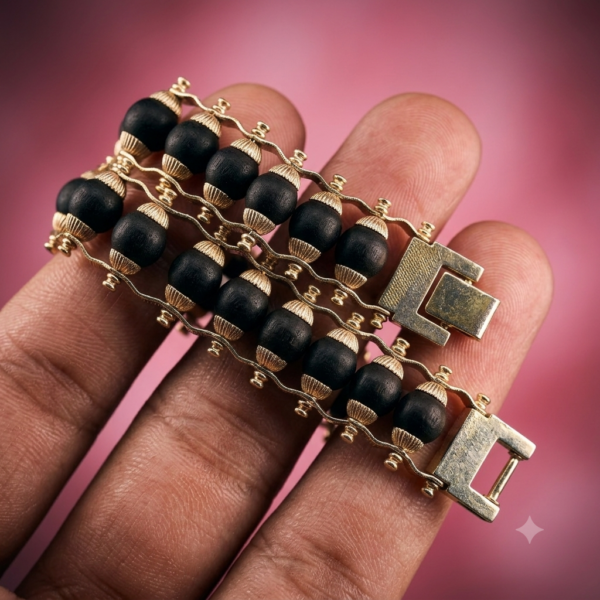 Alternative view of Divine karungali Silver Bracelet