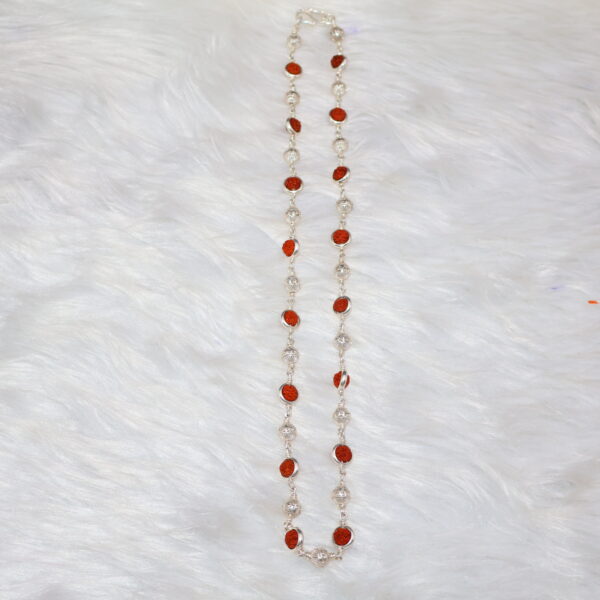 Silver Rudraksha Spiritual Mala - Image 4