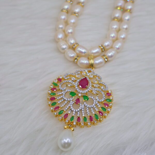 Alternative view of Royal Peacock Pearl Necklace